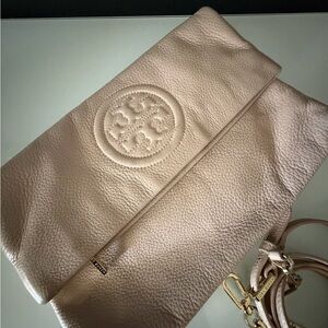 Tory Burch - Clutch/Crossbody Foldover, Beige